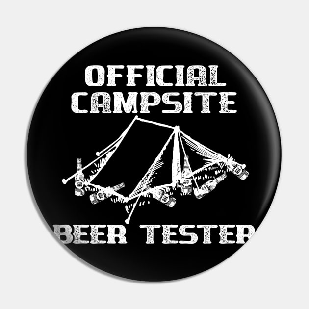 Official Campsite Beer Tester Pin by DANPUBLIC