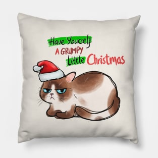 Have Yourself A Grumpy Little Christmas Pillow