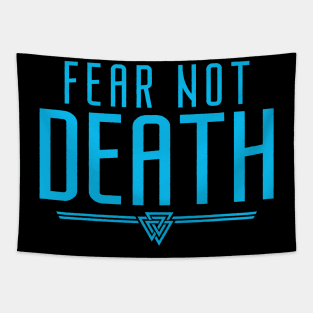 Fear Not Death | Inspirational Quote Design Tapestry