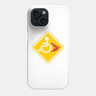 Wheelchair On Fire - pos Phone Case