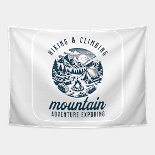 hiking and climbing mountain adventure Tapestry