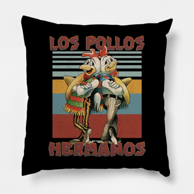 RETRO- LOS POLLOS HERMANOS Pillow by sepatubau77
