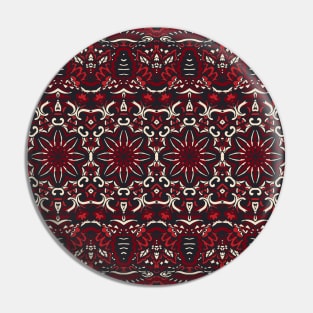 Colorful Oriental Rug Mandala Boho Pattern Pin