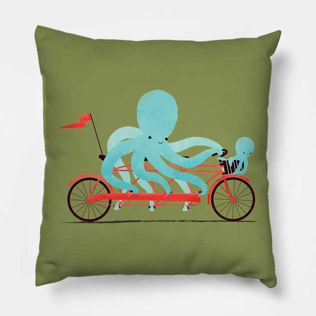 My red bike Pillow by jayf23