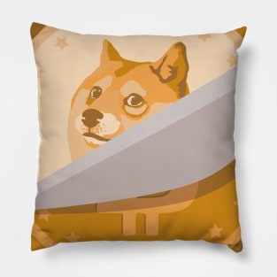 Doge Coin Hodler Pillow