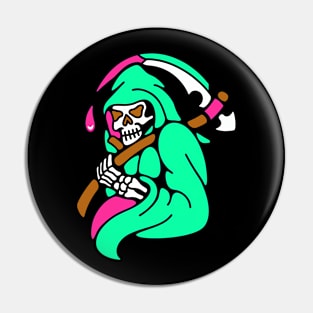 Reaper skull Pin