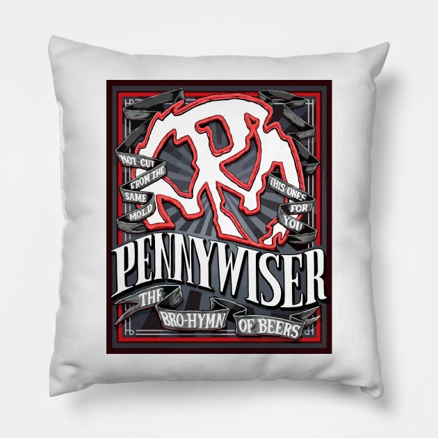 Pennywise 2 Pillow by artbyclivekolin