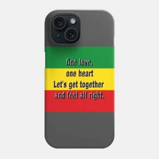 One love Rasta flag Phone Case