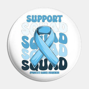 Prostate Cancer Support | Light Blue Ribbon Squad Support Prostate Cancer awareness Pin