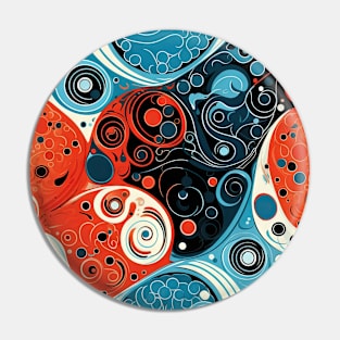 Abstract Swirls and Waves Effect illustration Pin