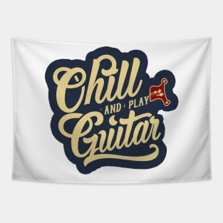 Chill and Play Guitar Tapestry