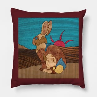 Desert Cottontail Rabbit Pillow