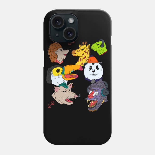 animal kingdom  listening to music Phone Case by Ragna.cold