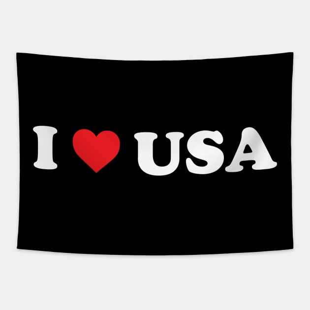 I ❤️ USA Tapestry by Novel_Designs