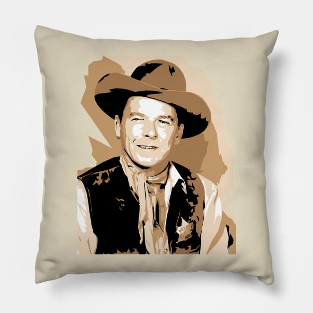 Ronald Reagan Pillow by EJTees