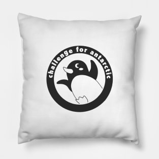 A Place Further Than The Universe Antarctica Challenge logo Dark ver. Pillow