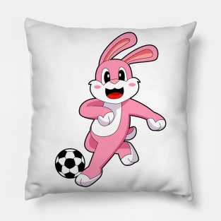 Rabbit Soccer player Soccer Pillow