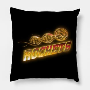 Graphic Basketball Rockets Proud Name Teams Vintage Pillow