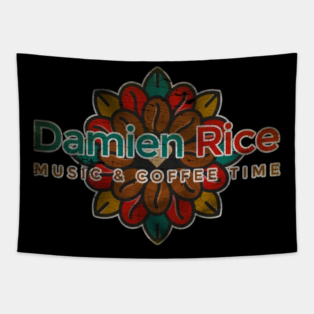 Damien Music & Cofee Time Tapestry by Testeemoney Artshop