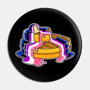 Genderfluid Pride Waffles LGBT Pin