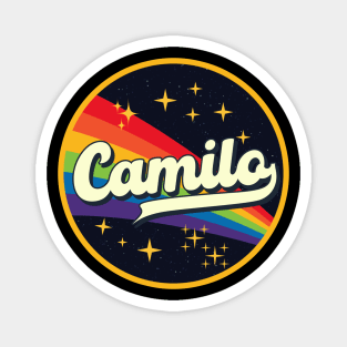 Camilo // Rainbow In Space Vintage Style Magnet