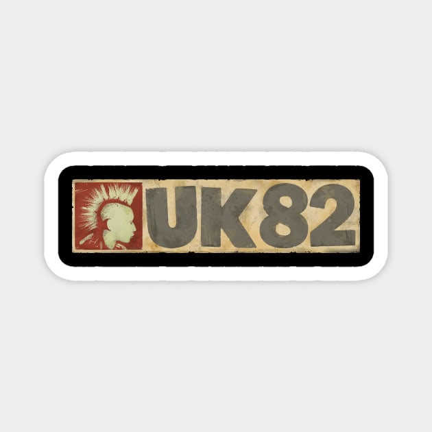 UK-82 Punk Mohawk Magnet by NormanX