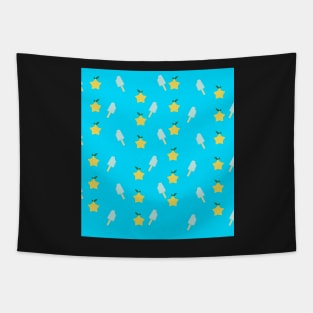 Sea Salt Ice Cream and Papou Fruit Pattern Tapestry