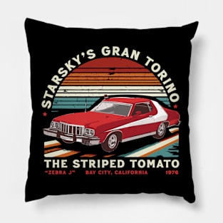 Starsky's Gran Torino /// Vintage 70s Fan Design Pillow