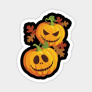 Autumn Jack O Lanterns Magnet