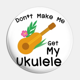Ukulele Guitar Player Hawaii Music Pin