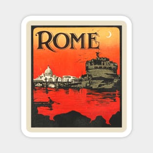 Rome - Retro 80s Travel Tourist Souvenir Magnet