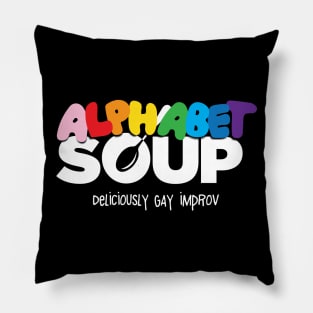 Alphabet soup 2 tag Pillow