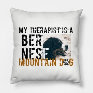 Bernese mountain dog therapist Pillow