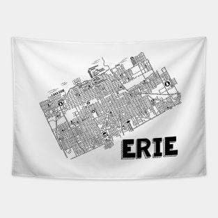 Erie Pennsylvania Map Tapestry