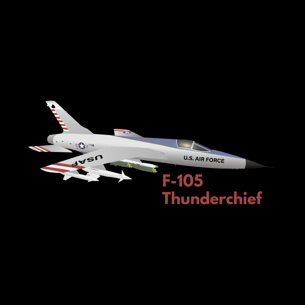 F-105 Thunderchief Military Airplane by NorseTech