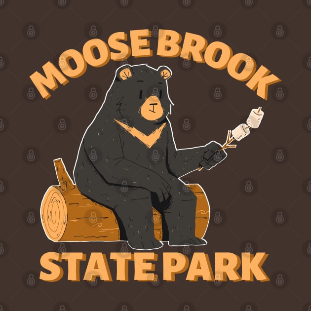 Moose Brooke State Park Camping Bear by Caring is Cool