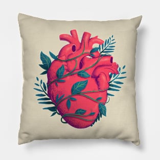 Anatomical Heart With Heartstopper Leaves Pillow