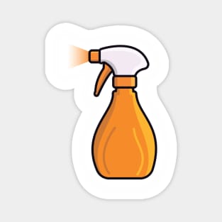 Disinfect and Cleaning Spray Bottles vector illustration. Home cleaning service objects icon concept. Cleaning spray bottle nozzle close up vector design. Magnet