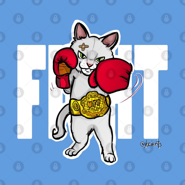 Ultimate Fluffy Fighter by @akaluciarts