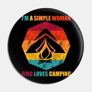 Retro Camping Pin