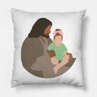 Jesus and Child Pillow