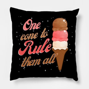 One cone to rule them all ice cream scoops Pillow