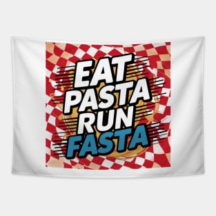 eat pasta run fasta Tapestry