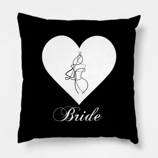 Bride and Groom. Bridal Shower. Wedding Party Pillow