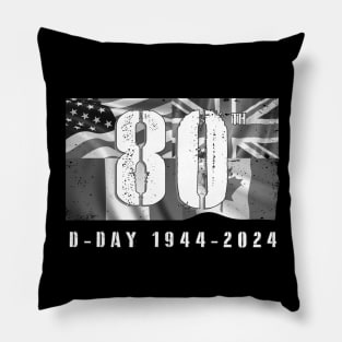 1944 D-Day 2024 80th Anniversary Normandy Pillow