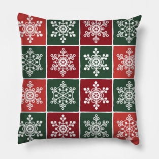 Christmas pattern with snowflakes Pillow