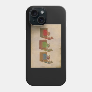 Vintage red green blue RGB photographic camera Phone Case