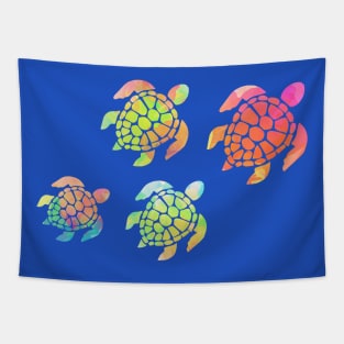 Tropical Hawaiian Sea Turtles Magic Islands Lovers Gift Tapestry