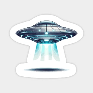 Ethereal Arrival: The Futuristic UFO Magnet