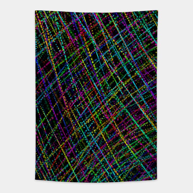 Geometric Futures #8 - Pattern Modular Synth Glitch Art Tapestry by DankFutura